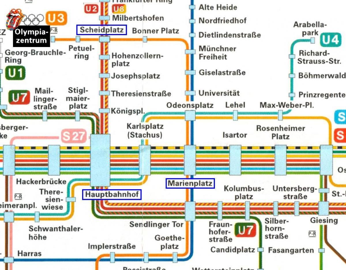 نقشه مونیخ hauptbahnhof