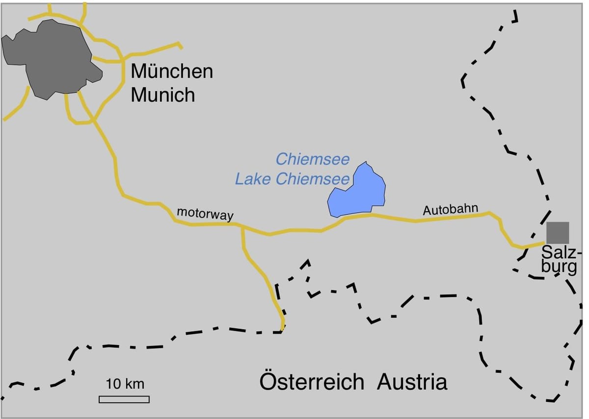 نقشه ofmunich دریاچه 