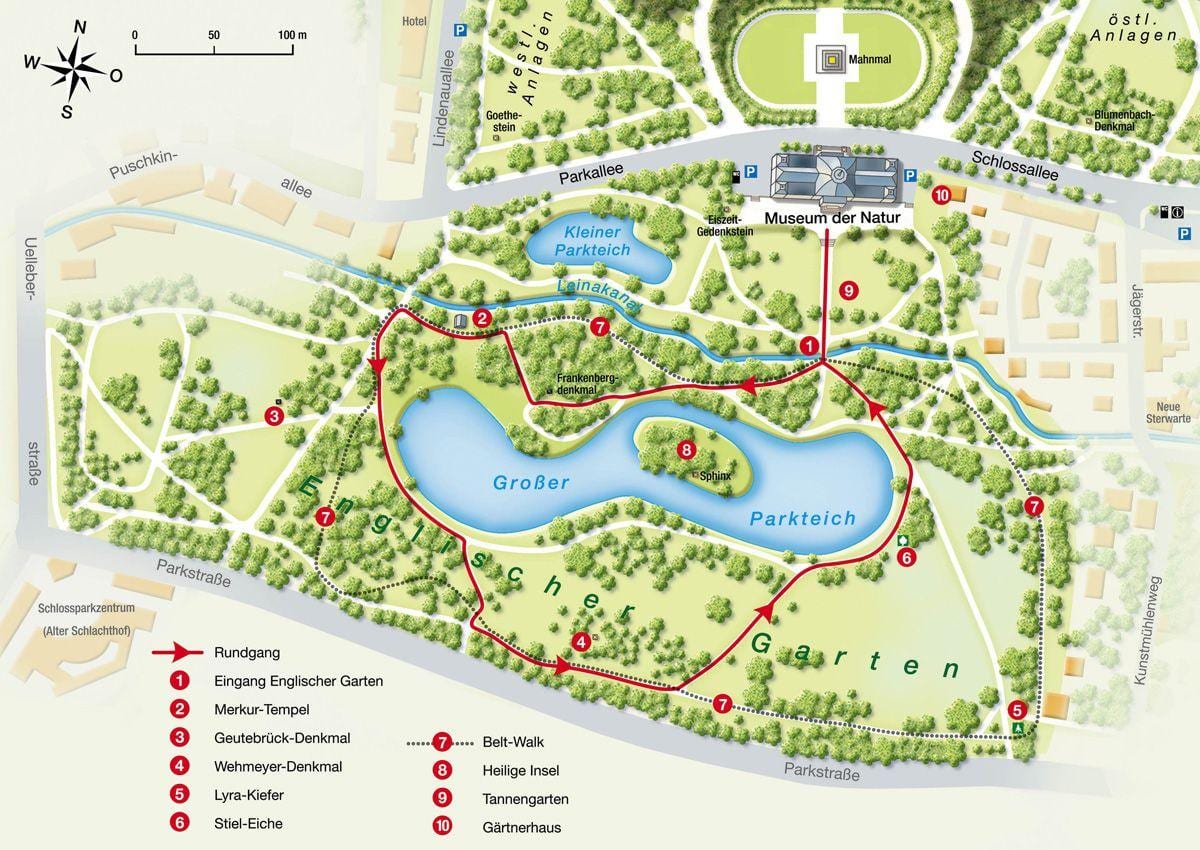 نقشه englischer garten