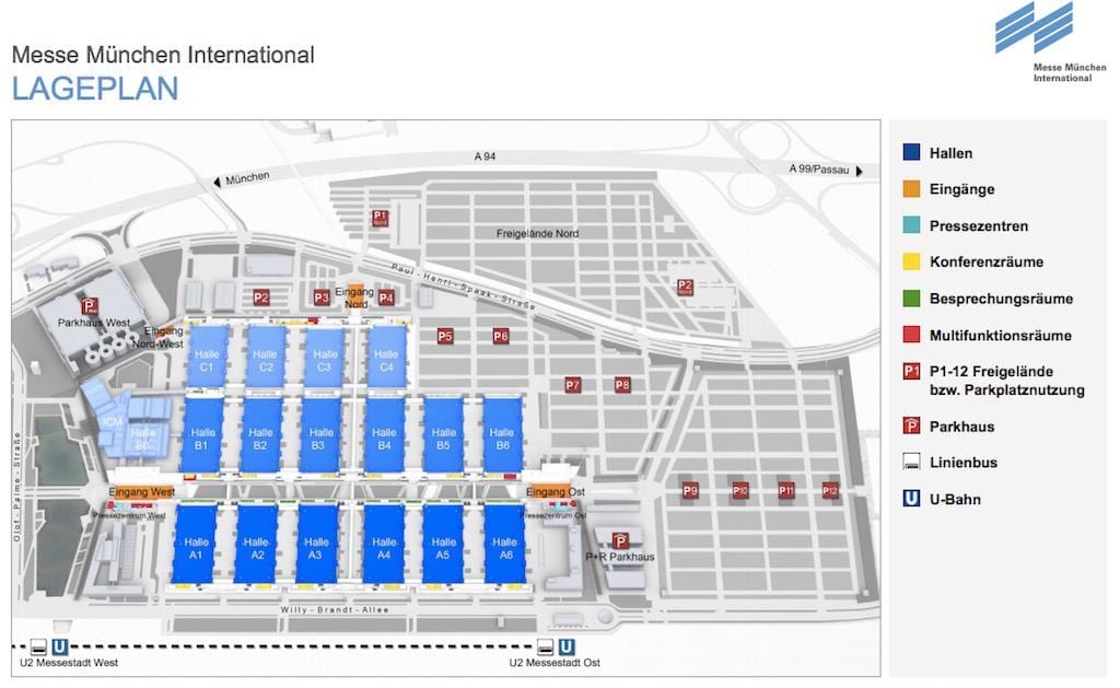 نقشه munchen messe