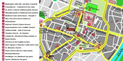 Munich travel map