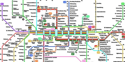 نقشه مترو munchen