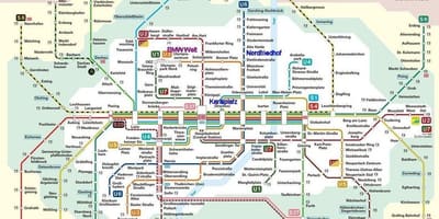 S bahn münchen نقشه