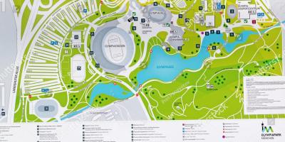 نقشه از پارک المپیک مونیخ