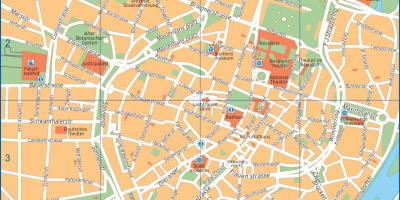 نقشه خیابان های مونیخ آلمان