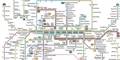 Tube map مونیخ